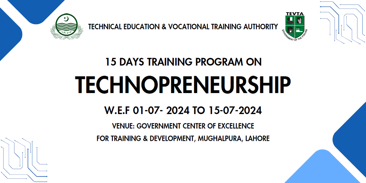 TEVTA Center of Excellence Lahore tweet media