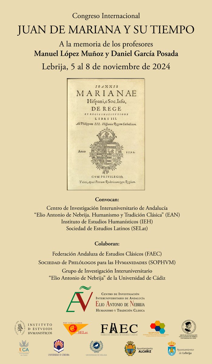 El recién creado Centro de Investigación Interuniversitario de Andalucía "Elio Antonio de Nebrija", junto con el IEH, la SELat, la FAEC  selat.org/el-recien-crea… a través de <a href="/selat_org/">Sociedad de Estudios Latinos (SELat)</a> 
<a href="/SEEC_nacional/">SEEC</a> <a href="/CulturaClasicaC/">CulturaClasica.com</a> <a href="/escuelaclasicos/">Escuela con Clásicos</a>