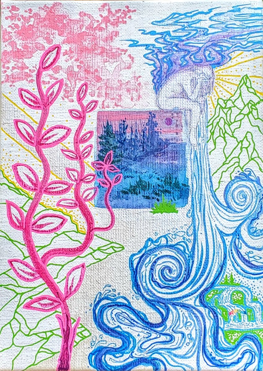 A little art therapy never hurt (in fact it does the opposite) 💝 

This recent work of mine was made with acrylic paint on 8x10 linen canvas.

#art #acrylic #painting #MentalHealthMatters