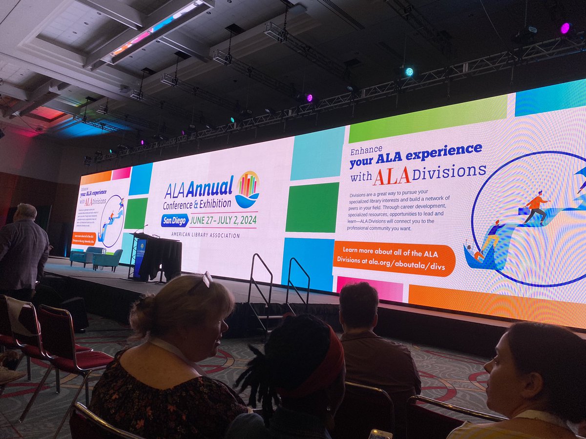 At #ALAAC24 waiting for opening keynote. <a href="/Trevornoah/">Trevor Noah</a> I am to excited for words.
