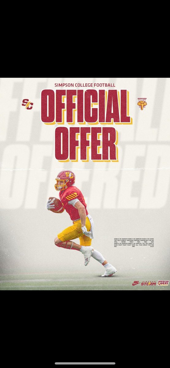 Preston Gary Scott (@prestonscott76) on Twitter photo After a nice conversation with Coach Reed Hoskins I am blessed to receive an official offer from Simpson College. Thanks Coach Hoskins! <a href="/scstormfootball/">Simpson Football ⚡️</a> <a href="/NorthBend_FB/">NBC Football</a> <a href="/ReedHoskins/">Reed Hoskins</a> <a href="/OLCoachBoyer/">Alex Boyer</a> After a nice conversation with Coach Reed Hoskins I am blessed to receive an official offer from Simpson College. Thanks Coach Hoskins! <a href="/scstormfootball/">Simpson Football ⚡️</a> <a href="/NorthBend_FB/">NBC Football</a> <a href="/ReedHoskins/">Reed Hoskins</a> <a href="/OLCoachBoyer/">Alex Boyer</a>