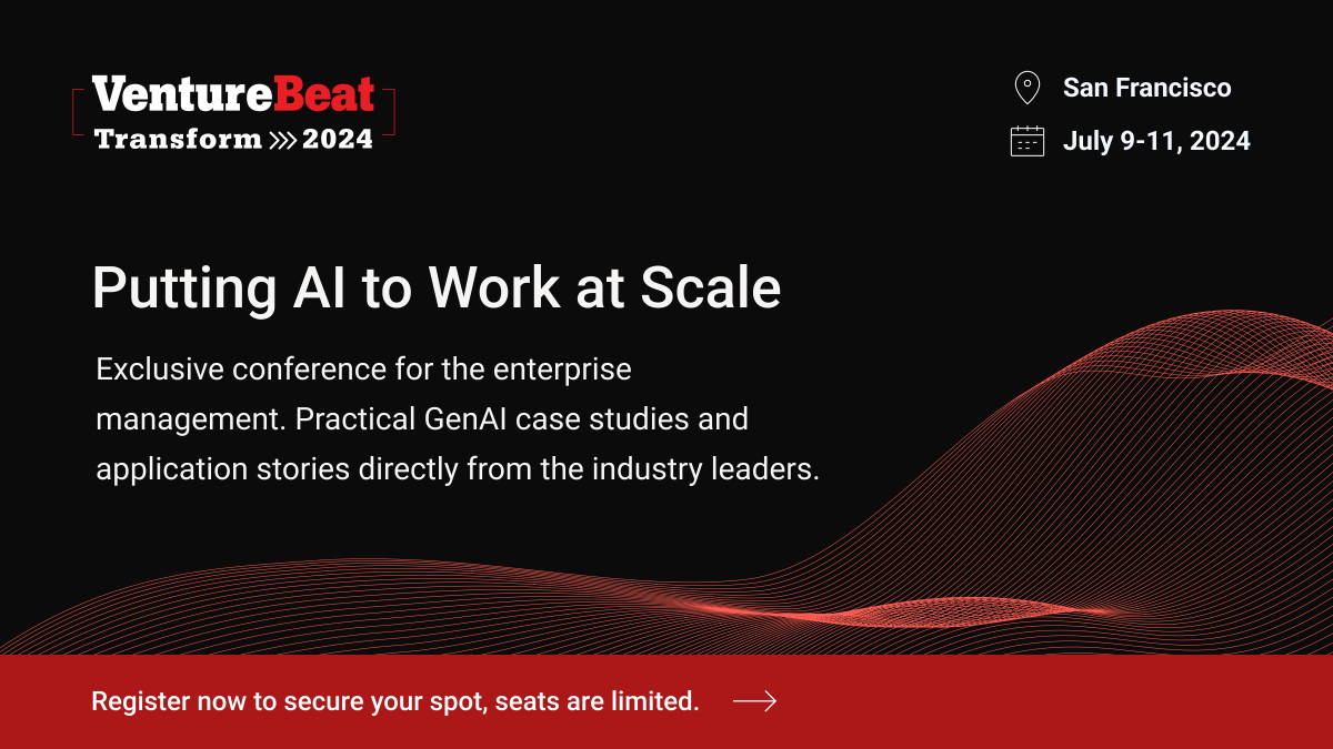 VentureBeat (@venturebeat) on Twitter photo Join us at #VBTransform for "Revolutionizing #Healthcare with #GenerativeAI: Enhancing Patient and Physician Experiences and Operational Efficiency" with <a href="/AashimaTweets/">aashima gupta</a> of <a href="/googlecloud/">Google Cloud</a>. Apply for your complimentary ticket here: bit.ly/4clROTR Join us at #VBTransform for "Revolutionizing #Healthcare with #GenerativeAI: Enhancing Patient and Physician Experiences and Operational Efficiency" with <a href="/AashimaTweets/">aashima gupta</a> of <a href="/googlecloud/">Google Cloud</a>. Apply for your complimentary ticket here: bit.ly/4clROTR