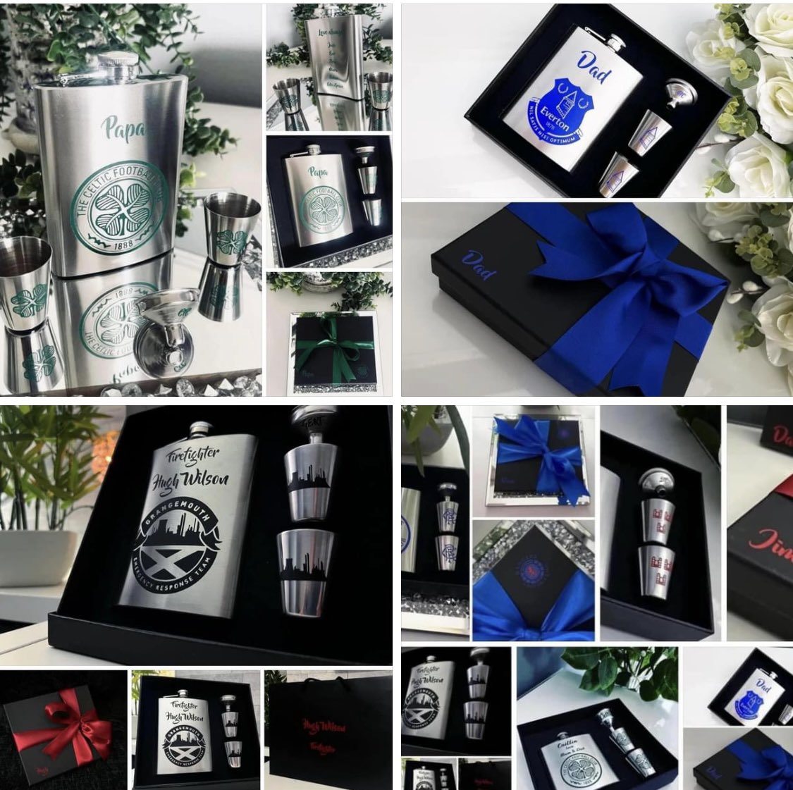 bellaMac73's tweet photo. I’m making the hip flask gift sets again perfect for wedding season £25 each here’s just a few I’ve done all come personalised retweets appreciated 🙏🏻 https://t.co/79qfdEub2x