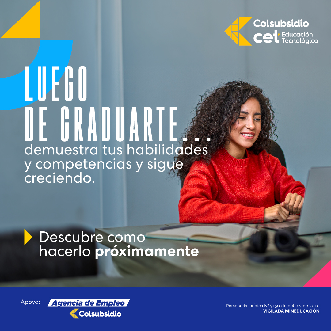 Con nuestro Programa de Conexión Laboral de la CET, haz que crezcan tus metas.
¡Te esperamos! 📖💻 🧠