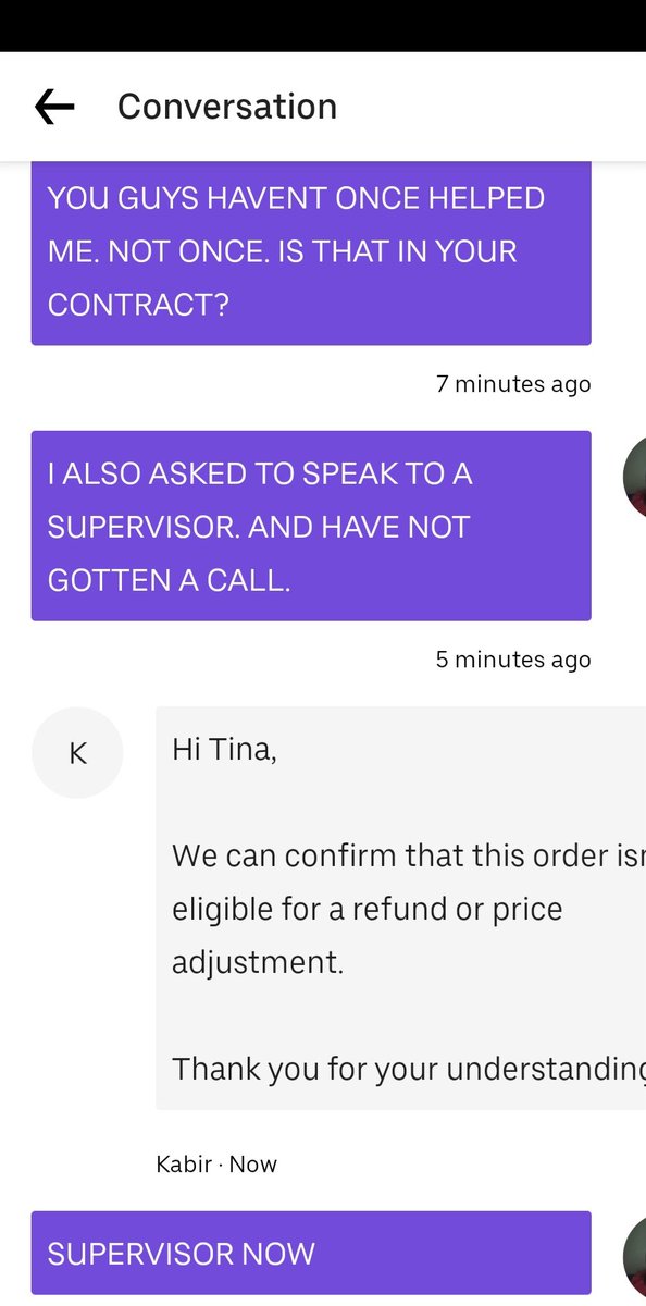 metalchick12349's tweet photo. @UberEats @Uber_Support I know I'm in all caps lock, but everytime I ever report an issue this is what I'm met with. Never once got help. This time I paid priority, the driver did an Instacart order before delivering to me that included full shopping, AND the order was incorrect. https://t.co/g4J1FVBB5w