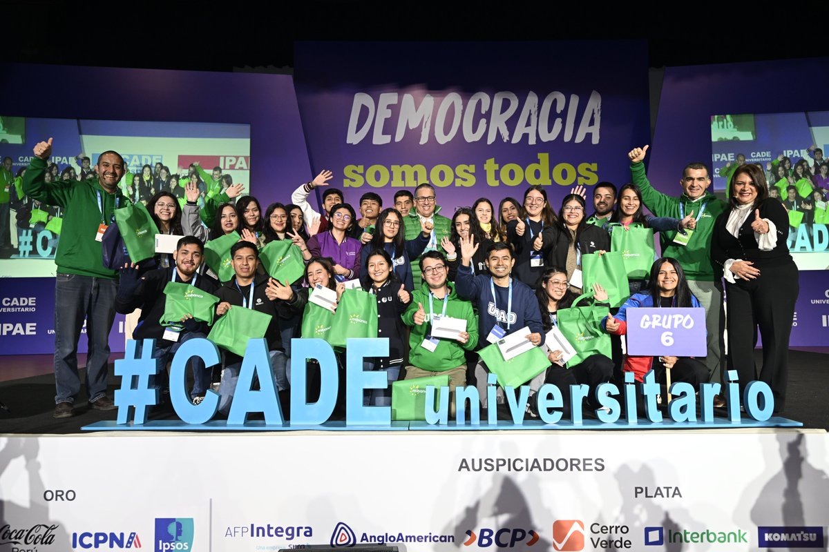 🌟 Así cerramos #CADEUniversitario📚. Un enorme agradecimiento a los jóvenes líderes, por su compromiso y colaboración en la construcción de un Perú más democrático. 🤝  

#DemocraciaSomosTodos #MibancoEnCADE