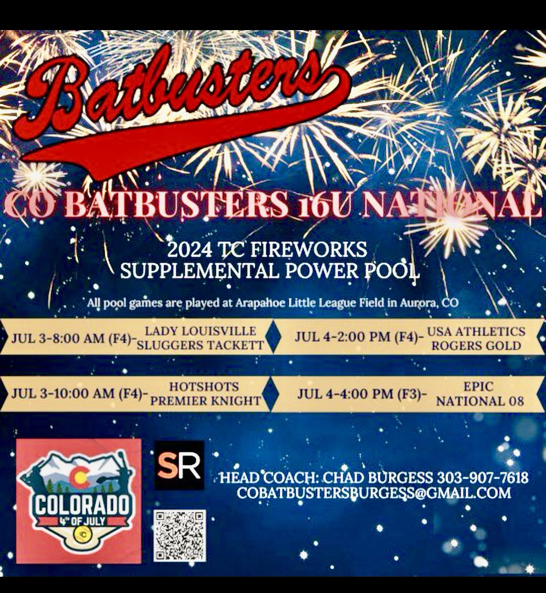 GraceHuber27's tweet photo. @Coach_G_CMU Excited for this upcoming week!
Batbusters Camp 7/1 @ Riverdale Ridge HS @ 1pm along with 7/4 Academic Game @ 8pm ASP C2 and Fireworks 16U Supplemental Power Pool schedule below. https://t.co/uRVf8DIIjY
