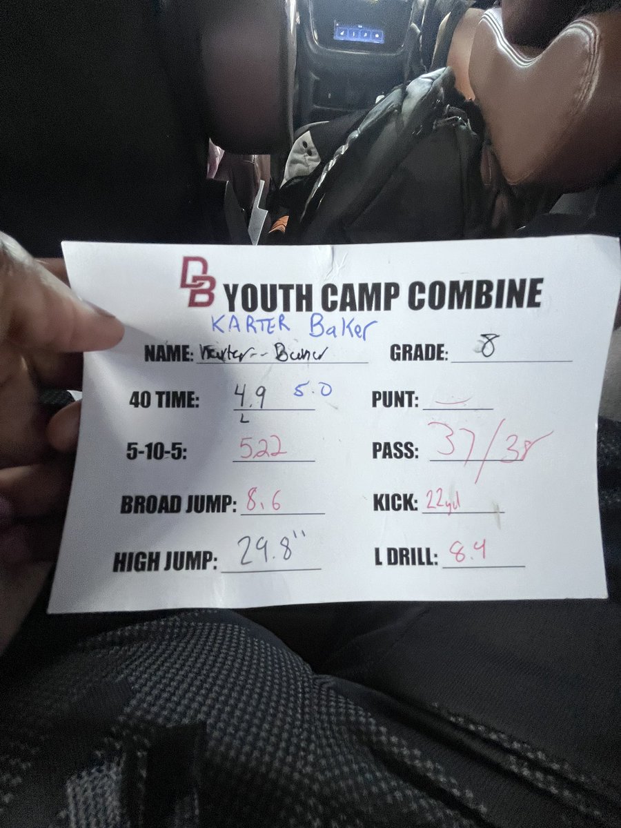 Don Bosco Last Day Youth Combine, Best 40, Best Broad and High Jump, but kept slipping on the L Drill and 5-10-5 🤦🏾‍♂️😂