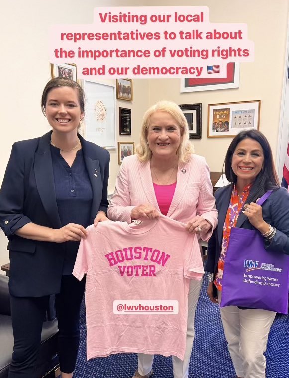 Houston League representing at the 2024 LWV National Convention in DC #LWVConf24💜

<a href="/LWVHouston/">The League of Women Voters of Houston</a> 
<a href="/LWVTexas/">LeagueWomenVotersTX</a>
<a href="/LWV/">League of Women Voters of the US</a> 
<a href="/RepSylviaGarcia/">Rep. Sylvia Garcia</a>