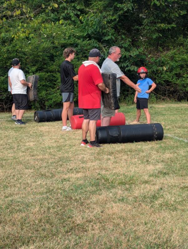 Our boys helping with West Lincoln Optimist first year players camp!