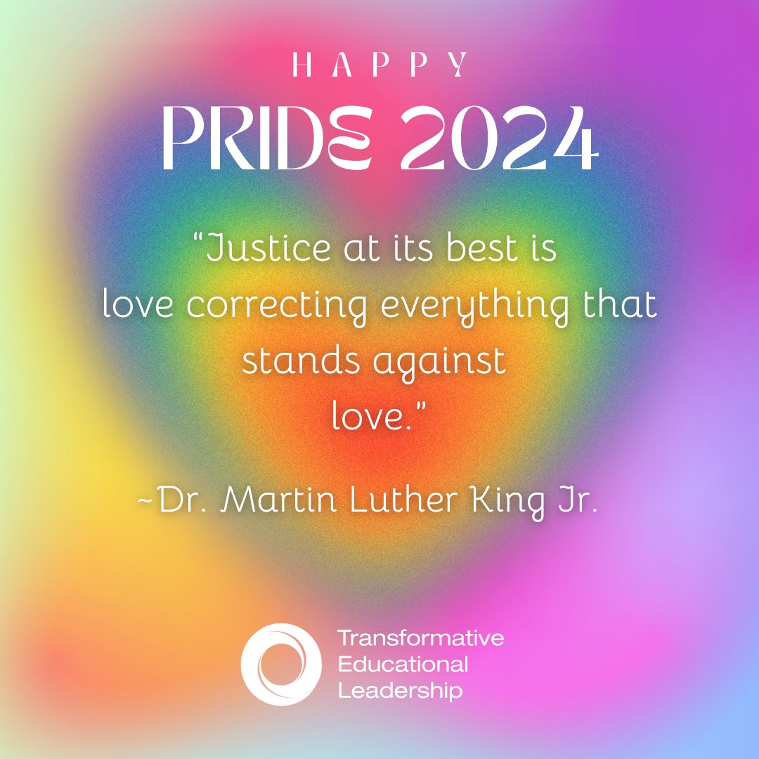 We celebrate the educators and students who stand for PRIDE every day. 🖤❤️🧡💛💚💙💜 #PRIDE is #JUSTICE is #LOVE. #pride2024 #pridemonth