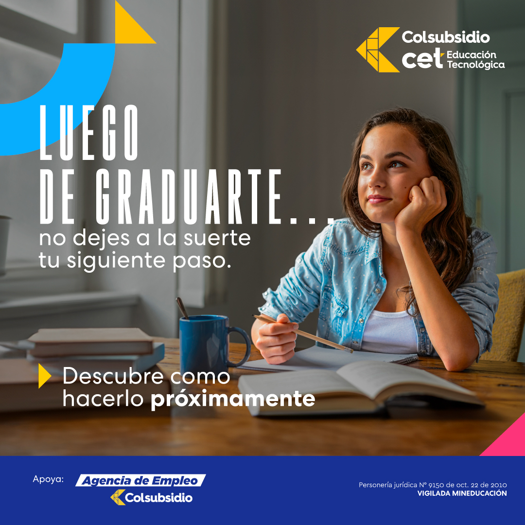 Empieza a construir tu futuro profesional con la guía de nuestro Programa de Conexión Laboral de la CET.
¡Te esperamos! 🖋️ 📖 💻 🧠