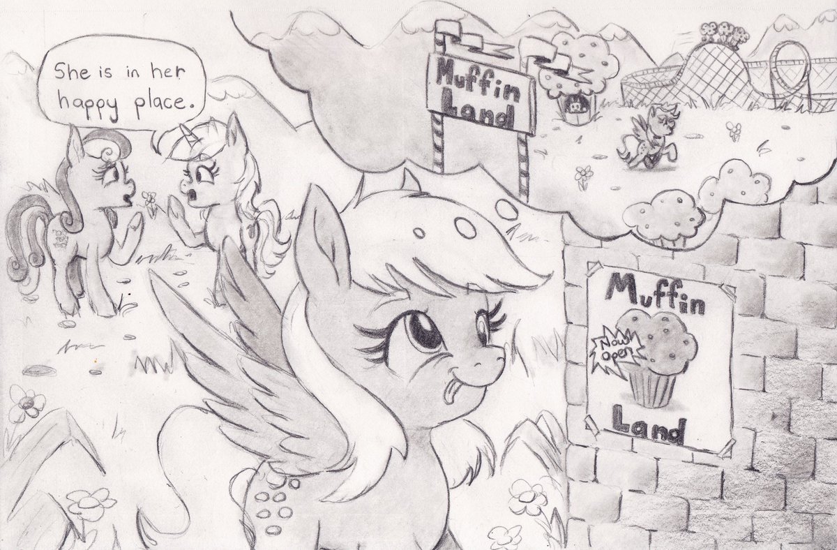 nedemai's tweet photo. NATG Day 26; Draw a pony finding their happy place / Draw a pony clearing their mind https://t.co/yFKct76DHm