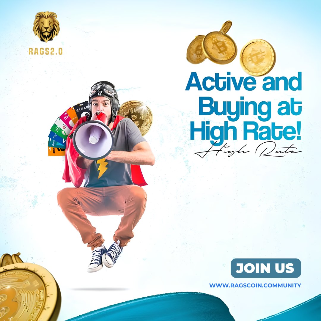 ragscoin's tweet photo. Active &amp; Buying at High rate!
#trading #money #cryptonews #cryptotrading #bitcoinmining #cryptocurrencies #investing https://t.co/ZbPMJRXh8S