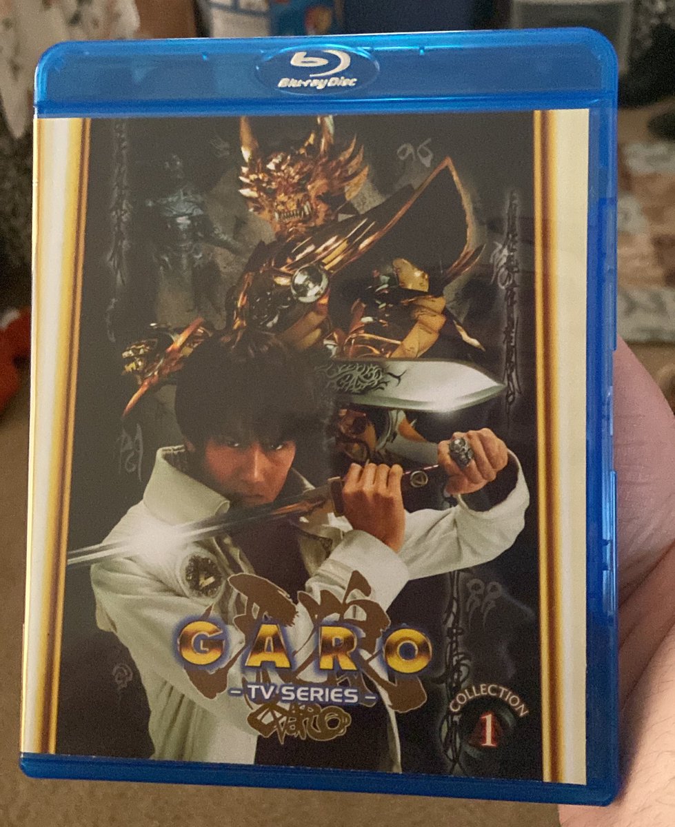 Kodyeatsglass's tweet photo. FINALLY!!!! My Garo Blu-Rays are complete. Thank you, @SquallCharlson. This is what the Toku Twitter community should always be doing: helping each other! https://t.co/4X7cu98dQM