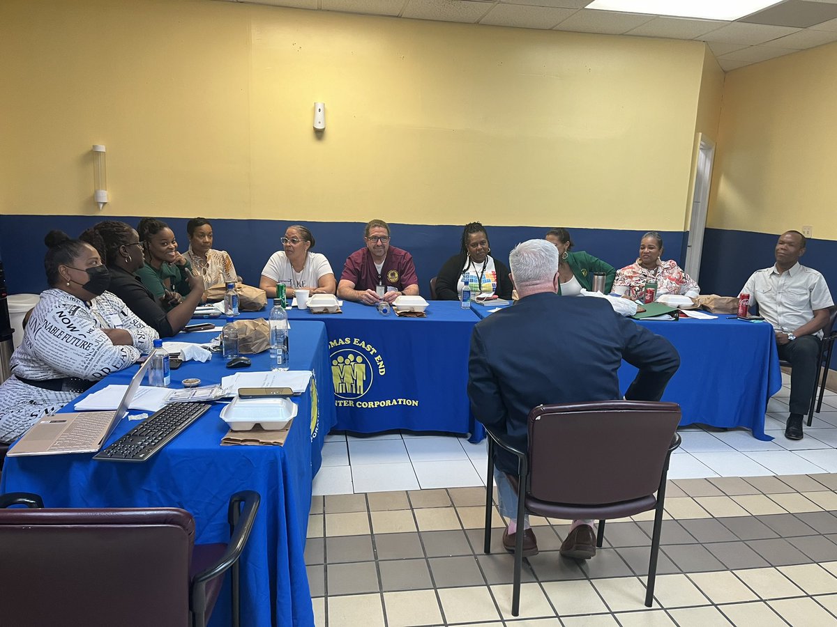 DrSariaHassan's tweet photo. As part of @nih_nhlbi funded K23 I’ve been working with #FQHCs (health centers) in USVI & Puerto Rico to address needs of patients living with #NCDs in disasters. Today we ran table top exercise with St Thomas East End Medical Center using a hurricane scenario w/ focus on #NCDs. https://t.co/QxDgym7EFq