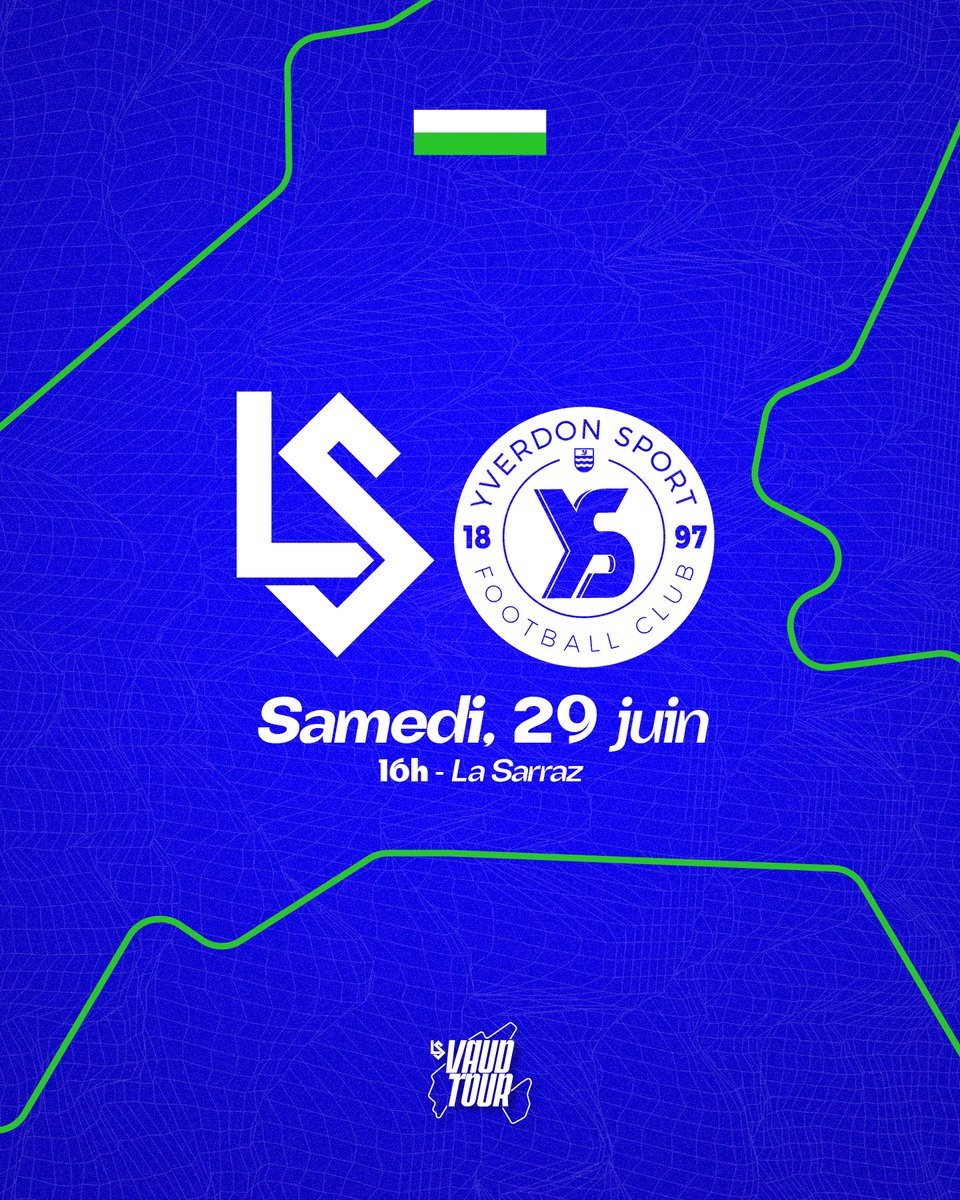 lausanne_sport's tweet photo. 2รจme รฉtape du ๐๐ ๐๐๐ฎ๐ ๐๐จ๐ฎ๐ซ โจ
๐ @yverdonsport
๐ค Match de prรฉparation
๐ 16h00
๐๏ธ Terrain En Gravey, La Sarraz
#๏ธโฃ #LSVaudTour #LSYS
๐ #๐๐น๐น๐ฒ๐๐๐ฎ๐๐๐ฎ๐ป๐ป๐ฒ ๐ค https://t.co/Jc1gpXFQUS