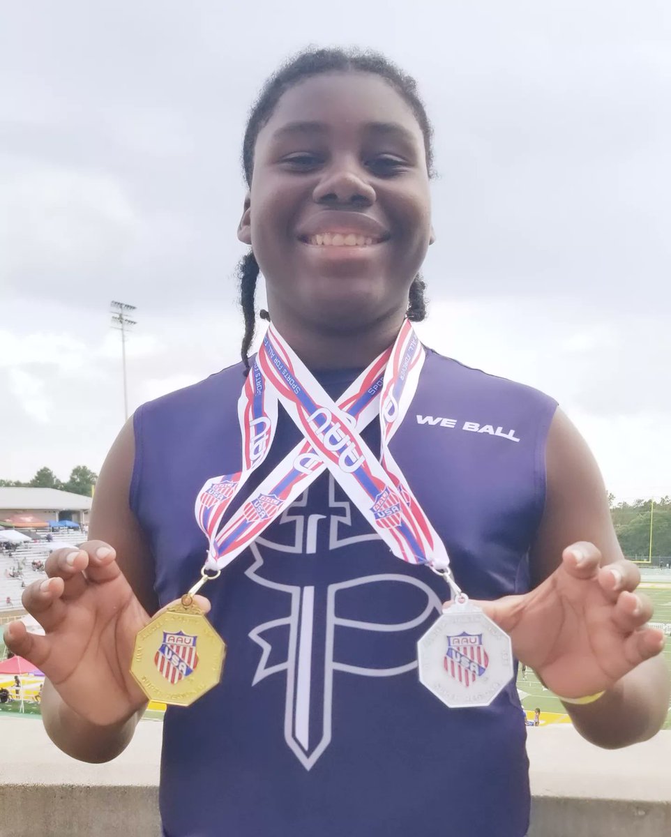 donaldcatoiii's tweet photo. Regional 8 @AAUTrackNField Shot Put 🥇 Discus 🥈#throwernation #IThrowStuff #shotput #discus #shotputanddiscus https://t.co/hxj3RP8tOi