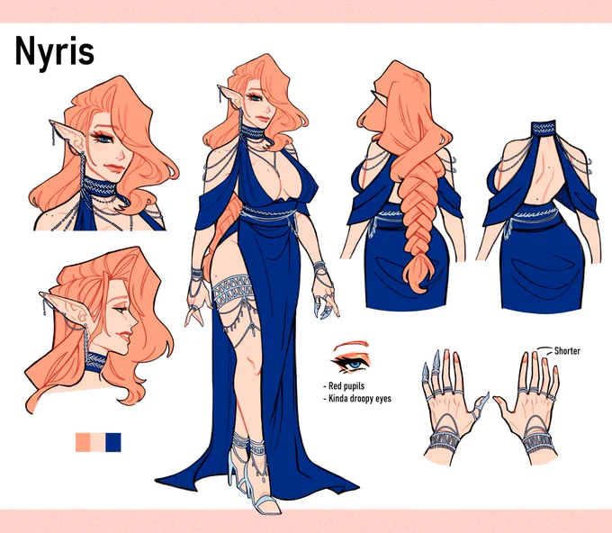 got her reference sheet done for artfight hehehe 
