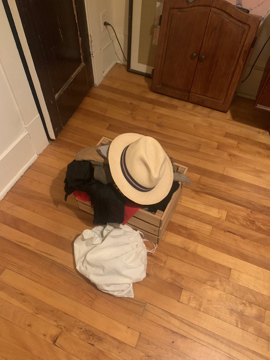 earth2cookie's tweet photo. Against all odds my beloved j crew Panama hat has made it through all 6 of my Montreal moves https://t.co/49pb231Ofa
