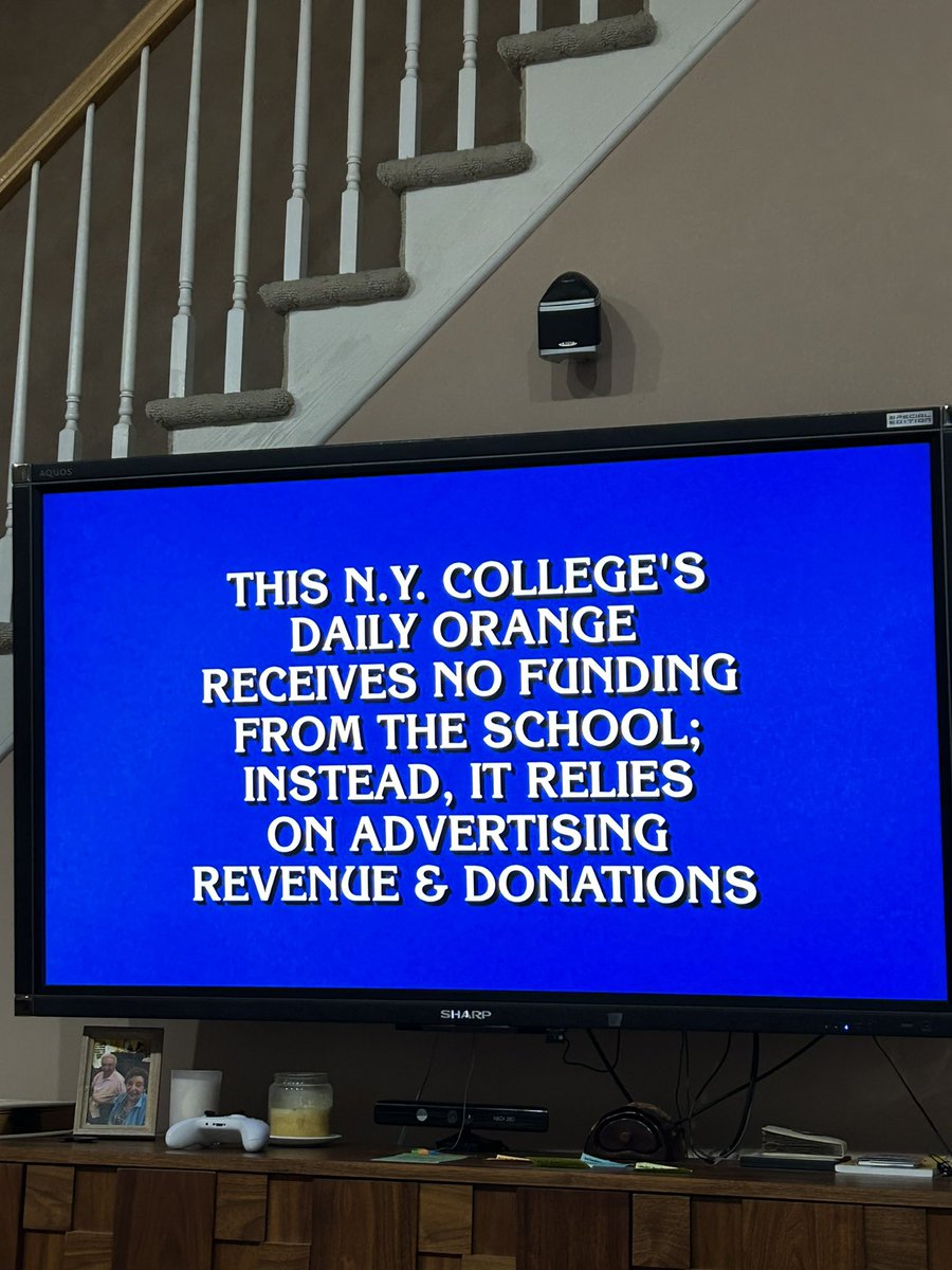 Thanks for the good shouts <a href="/Jeopardy/">Jeopardy!</a> <a href="/dailyorange/">The Daily Orange</a>