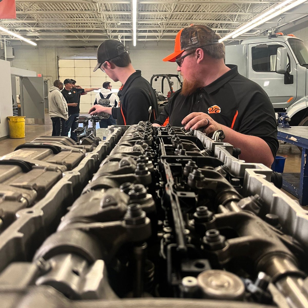 oktechcollege's tweet photo. Let's get into it! Students learn about geometric design and its effect on engine feedback systems in our Diesel Technology program. https://t.co/EggMZxS7zP