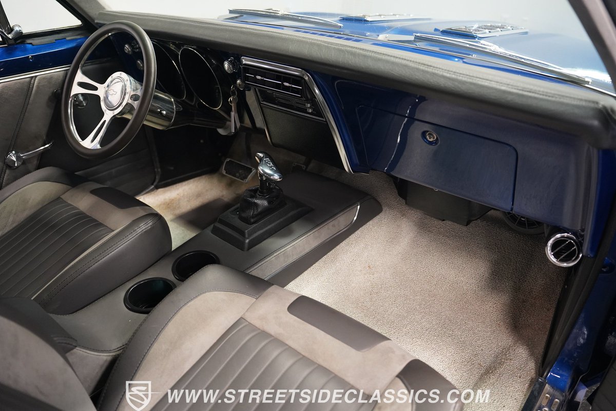 This 1967 #Chevrolet #Camaro #Restomod features a 5.7L #V8 paired with a 4-speed automatic transmission. See more of this car here: streetsideclassics.com/vehicles/4414-…