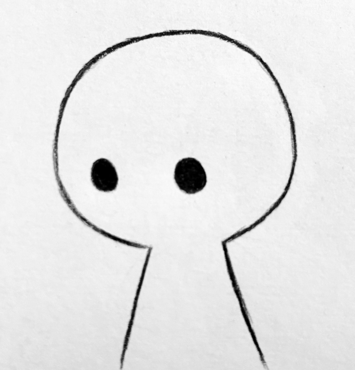 supermilobros's tweet image. Every artist who has a character with dots for eyes should make em do this at some point