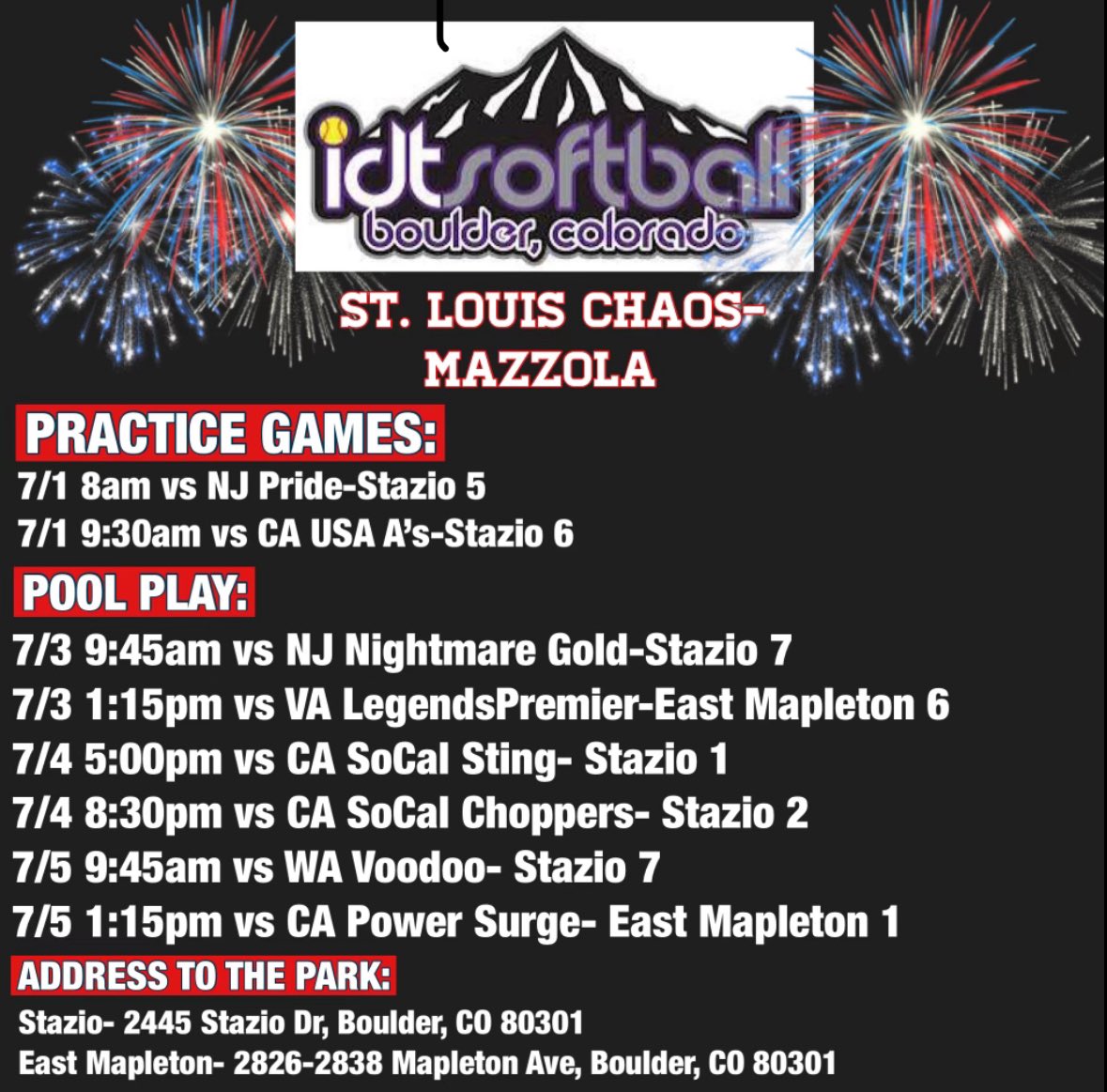 Can’t wait to get back on the field in the IDT at Colorado!