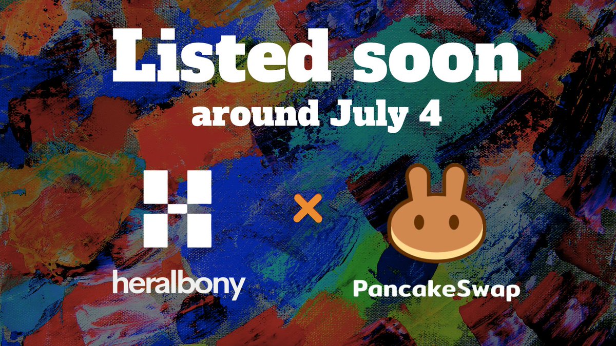 heralbonytoken's tweet image. heralbony will be listed on PancakeSwap around July 4th! 🎉 Stay tuned! 🥞

#heralbony #crypto #cryptoart #blockchain #B2E #ヘラルボニー