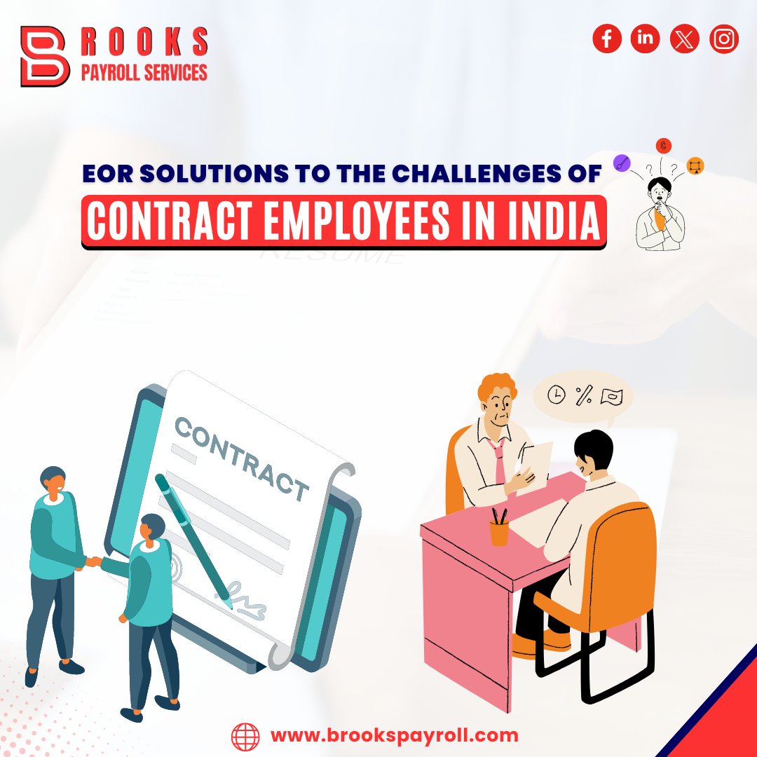 BrooksGlobalEOR's tweet image. EOR Solutions to the Challenges of Contract Employees in India

Read Now:- brookspayroll.com/eor-solutions-…
.
.
.
#EORSolutions #ContractEmployees #IndiaWorkforce
#IndiaEmployment #HRInnovation #StaffingSolutions
#PayrollServicesIndia #BrooksPayroll