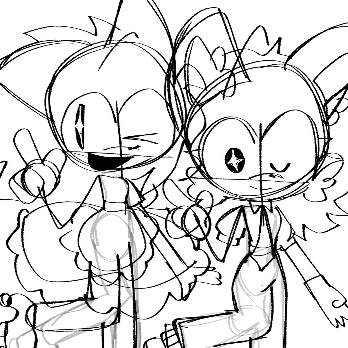 nana_nyanette's tweet photo. working on something, someone asked for needlemouse/sarah or starburst, so i did both :p

[ #wackoff #wackysweep #メズマライザー ] https://t.co/1GCuwaXr9Z