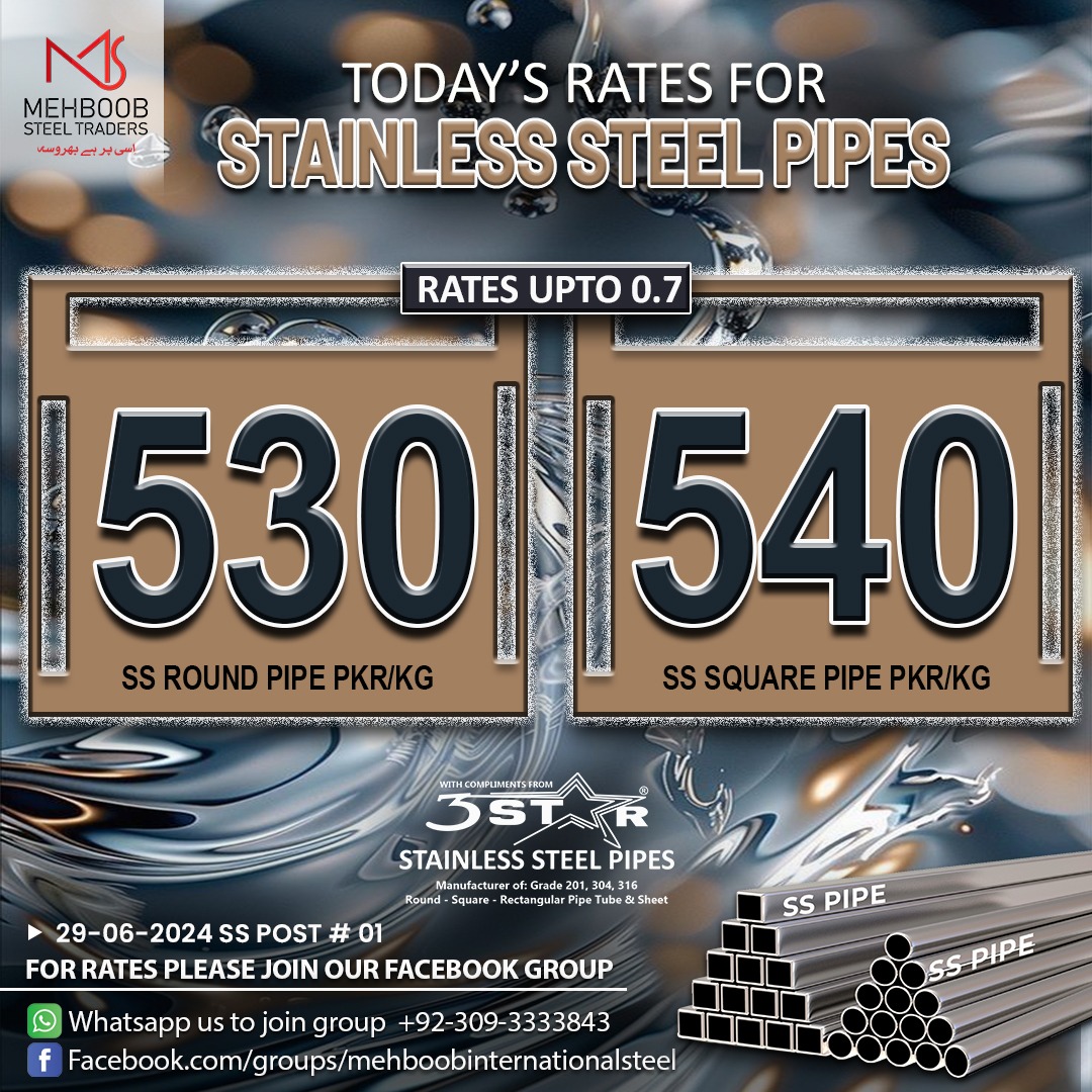 MehboobSteel's tweet photo. Deal in HR (Hot Rolled), SS (Stainless Steel) &amp; CR (Cold Rolled) Pipes
#steelpipes #steel #pipes #steelpipe #stainlesssteel https://t.co/mCCuL2TKWW