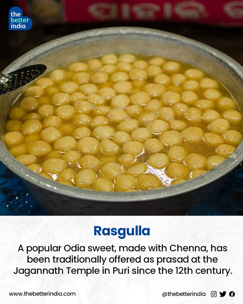 thebetterindia's tweet photo. #IndianDesserts #IndianFood #GITagged #Rasgulla #MysorePak #Rosogulla #India #RegionalFood

[Indian desserts, GI tagged desserts, Regional Indian sweets] https://t.co/ikXWZJ4h4B