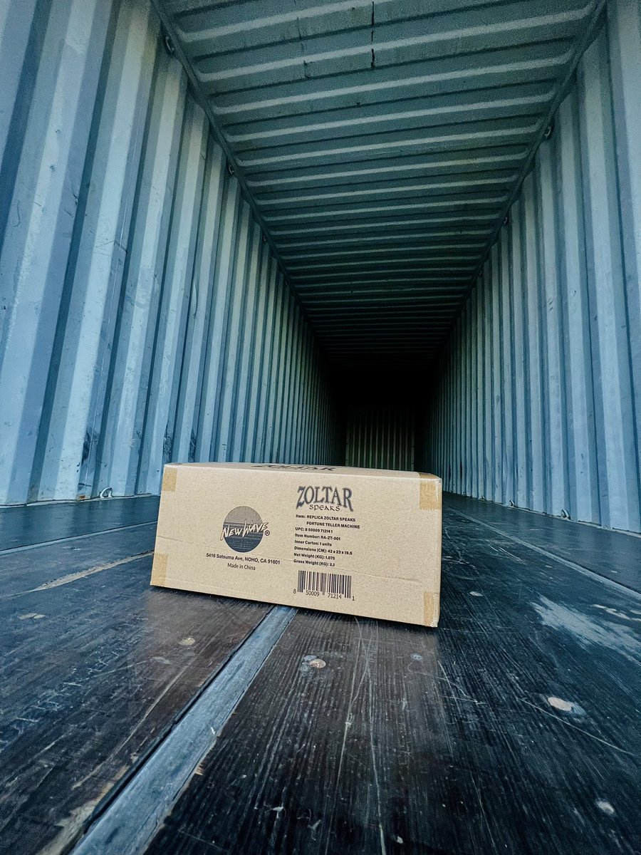 WE DID IT!!!🎉 

As of 5 minutes ago, ZOLTAR is now officially in the building!😮

Presale orders will FINALLY begin to ship after this weekend, and continue shipping after the 7/4 Holiday!🚀

We are so grateful to everyone for their patience, it was totally worth it!🔮
