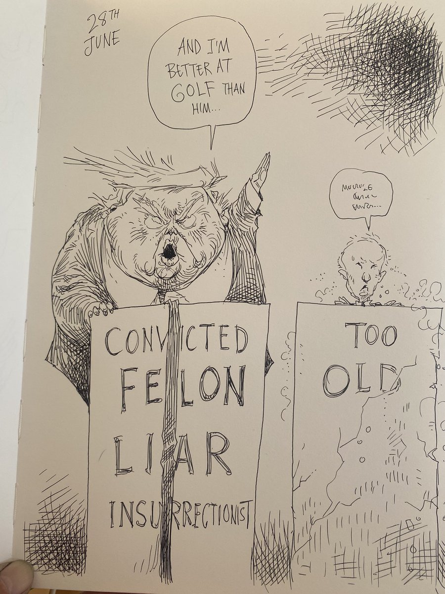 Five years…a sketchbook of political drawings.