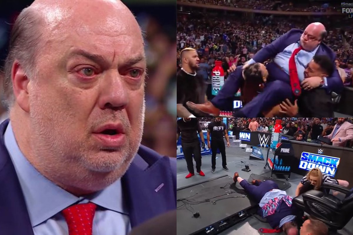 wrestletracker1's tweet image. Paul Heyman is 58 years old, 58!

Still, he did not sleep last night to add more reality to The Bloodline segment. He then accepted WWE creative’s suggestion to let The Bloodline put him through a table.

No one is more committed to the Bloodline storyline more than Paul Heyman!…