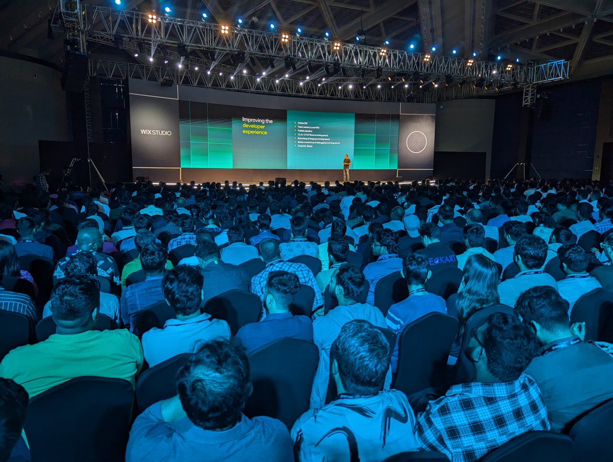 WixStudio's tweet image. “We’re making Wix Studio more and more open and powerful, so you can grow with us.”

CTO Yaniv Even-Haim just gave the first keynote of the day, talking about the future of dev agencies and how they can stay ahead of the game in this age of hyper efficiency.

#DevStudioCon2024