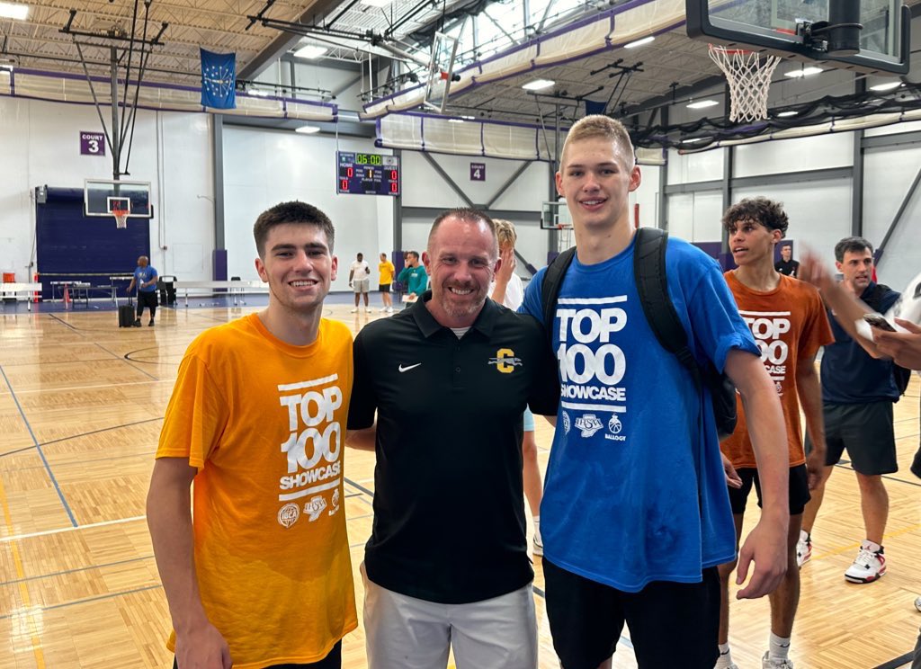 These two made us proud today. Love watching them play!  Great day for the Greyhounds at the IBCA Top 100 Players Showcase.