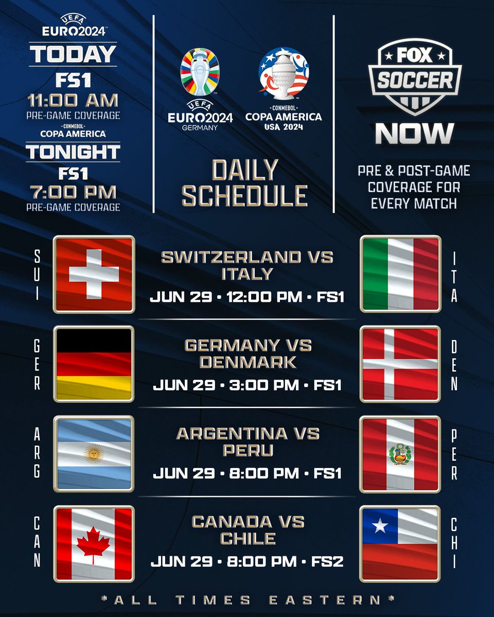 A FULL DAY of soccer in store 🤩 📅

Who's collecting wins today?