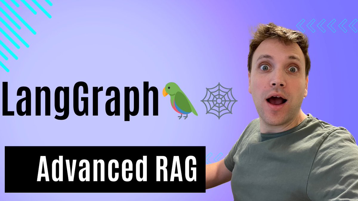 LangChainAI's tweet image. 🍍Complex RAG Flow with LangGraph

LangGraph for building an advanced RAG flow  using ideas from 3 papers: 
- Corrective-RAG (CRAG)
- Self-RAG
- Adaptive RAG

YouTube: youtube.com/watch?v=NZbgdu…
