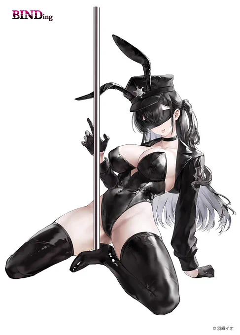 【初お披露目】【デコマス初】  『羽織イオ』さんイラスト 「黒バニー:メラ」 原型制作:BINDing  #バインディング #エロホビ