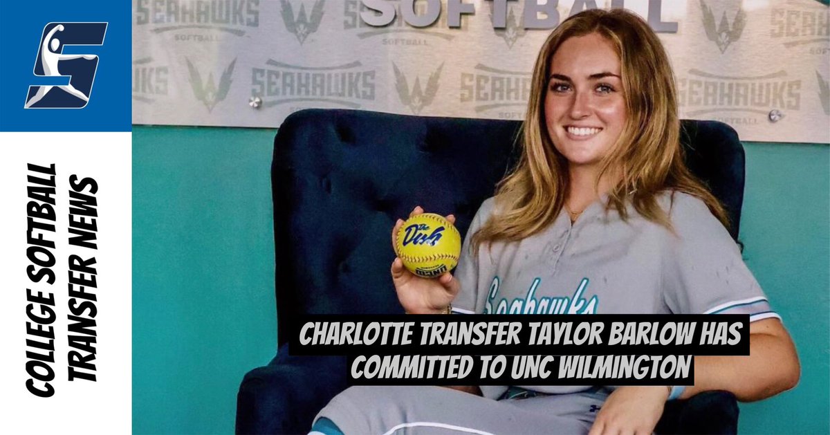 Charlotte transfer right-handed pitcher Taylor Barlow has committed to UNC Wilmington.