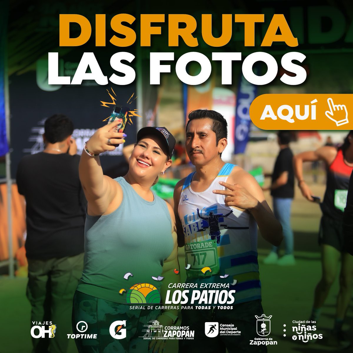 Te invitamos a disfrutar de los mejores momentos de la Carrera Extrema Los Patios 2024, en un álbum fotográfico de más de 1500 fotografías.

Solo ingresa a nuestra página oficial de Facebook.

facebook.com/media/set/?set…
