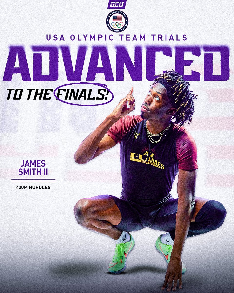 𝐓𝐇𝐄 𝐉𝐎𝐔𝐑𝐍𝐄𝐘 𝐂𝐎𝐍𝐓𝐈𝐍𝐔𝐄𝐒!

<a href="/Jahleeerancher/">James Smith II</a> runs his way into the 400m Hurdle Finals with a time of 49.43💨 💨💨
The finals will take place Sunday at 5:20 PM (MST)! #LopesUp