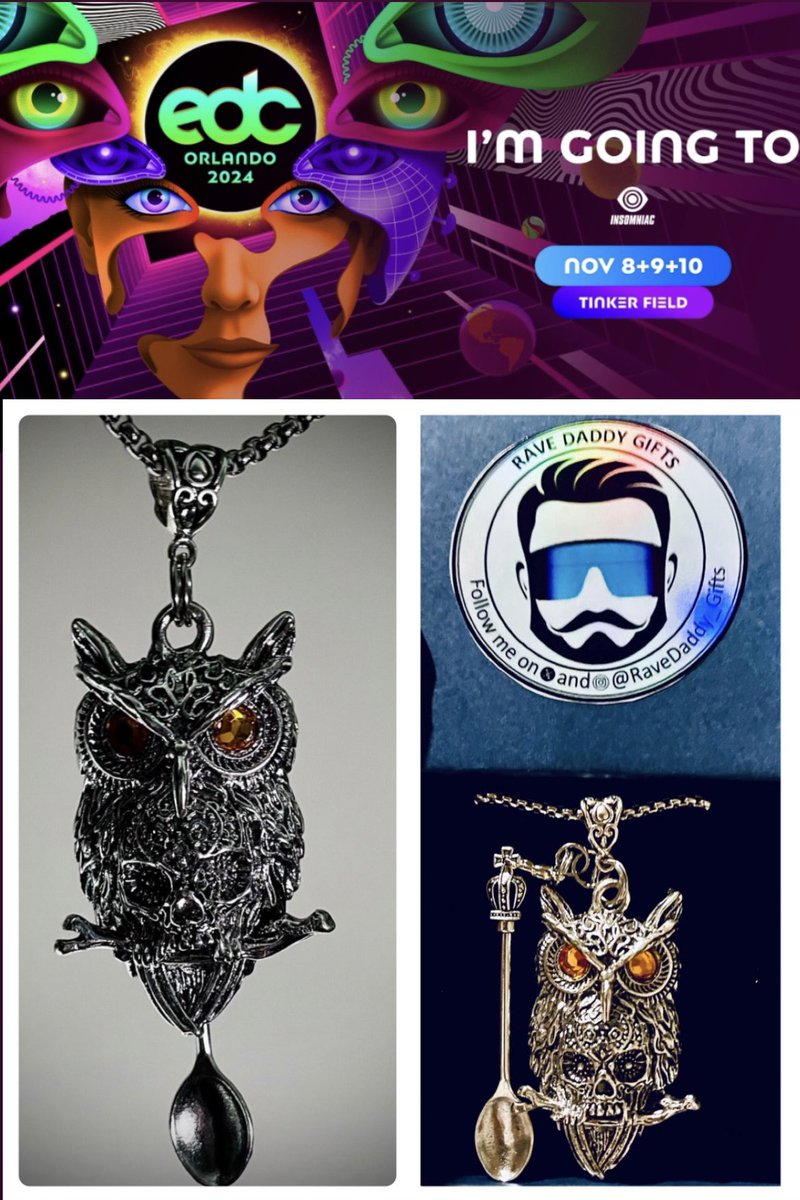 📣 RAVE DADDY GIFTS GIVEAWAY 📣

One Lucky WINNER will receive a PAIR of EDC Orlando GA Passes &amp; TWO EDC Inspired pendant necklaces

To enter:
- Follow this page
- LIKE &amp; RT
- Tag your +1
- Visit our store Ravedaddygifts.com

Winner announced: 9/6/24
