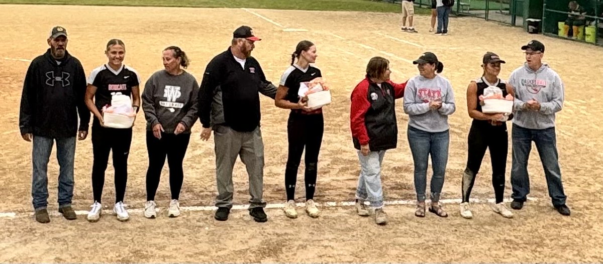 Congratulations on incredible careers, seniors! We appreciate your leadership and legacy. Thank you, Baylee Neyen, Carson Koerperich, and Kiya Steger. #wdbobcats