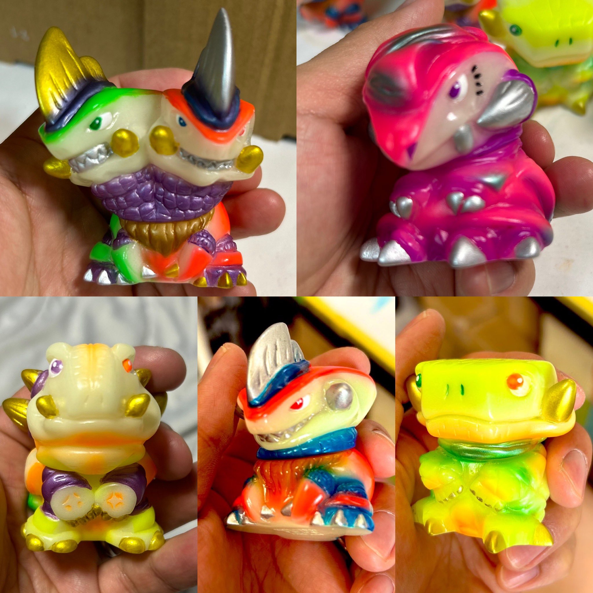 勉造形 果獣 パインダム ソフビ 蓄光 ソフビ