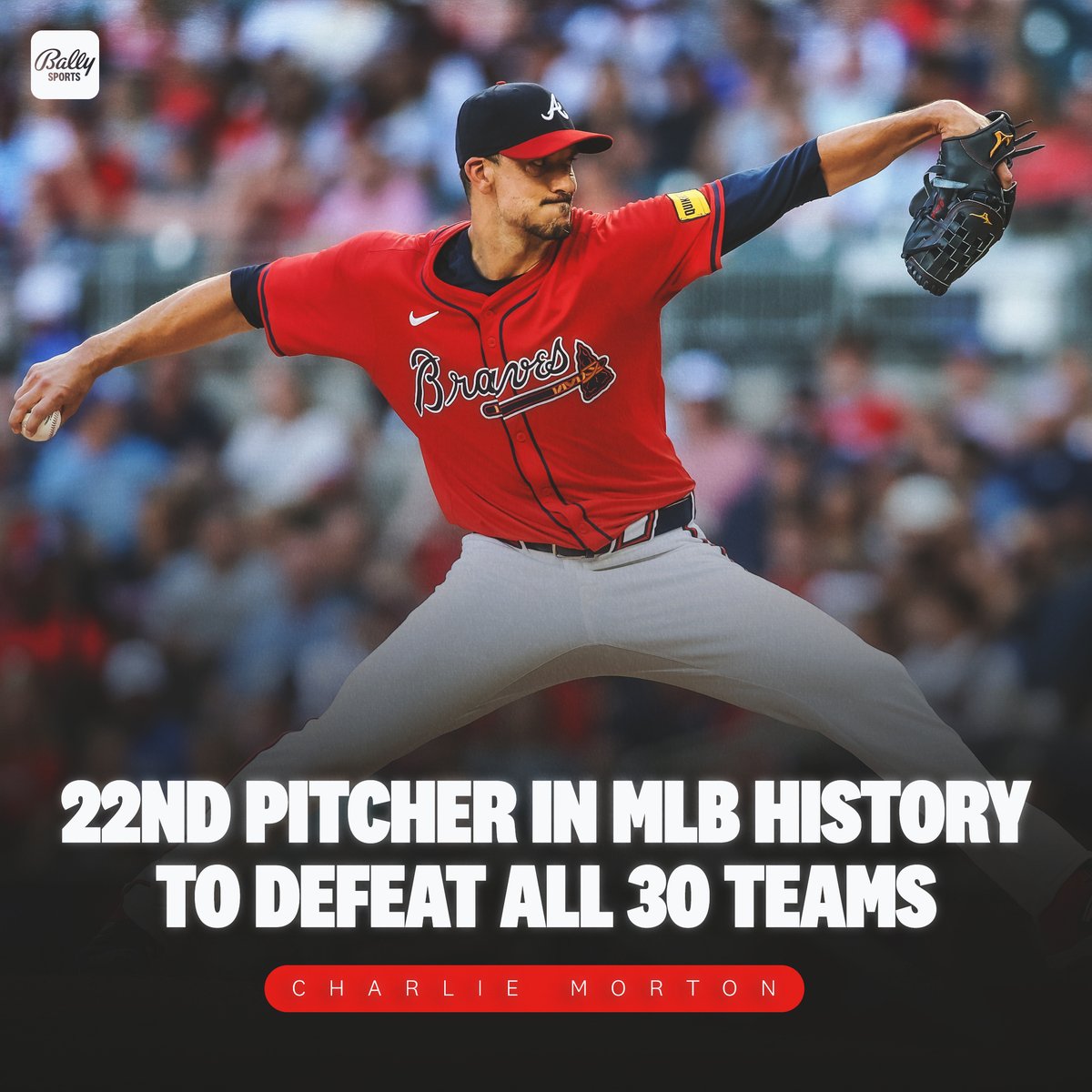 30 For 30 ✔️

Charlie Morton has now recorded a win against all 30 MLB teams.