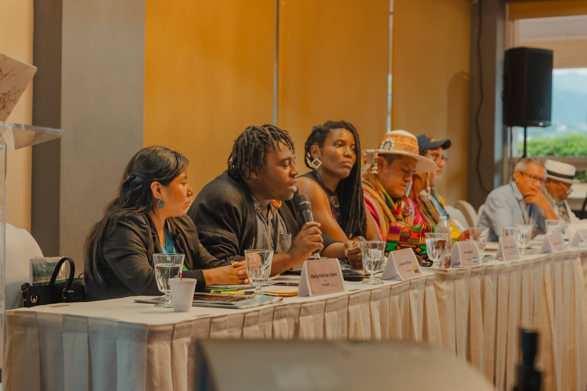 Sedesolhn's tweet photo. Promoviendo la participación de los pueblos, la directora María Felicita López de la #CONAPOA de @Sedesolhn participó en el Seminario Internacional: Estado Plural desde las resistencias y luchas organizadas de los pueblos indígenas y afrodescendientes de la @celac_social. https://t.co/xmDtqgQXyR